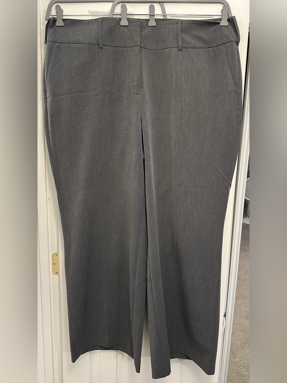 Lane Bryant The Allie Collection Wide Leg Gray Trousers, Size 22
